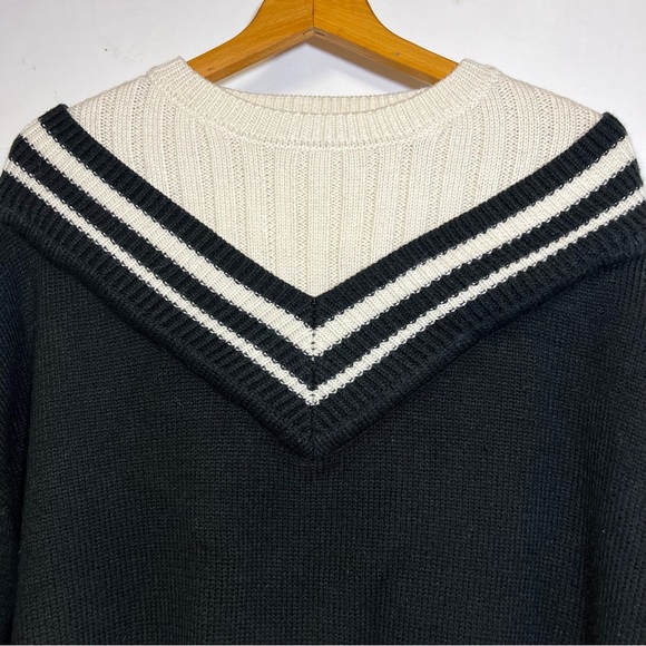 J. Ing Varsity Black Mixed Sweater - Picture 7 of 13